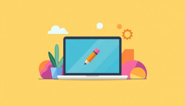 Vector illustration for beginners with clean artwork made step by step